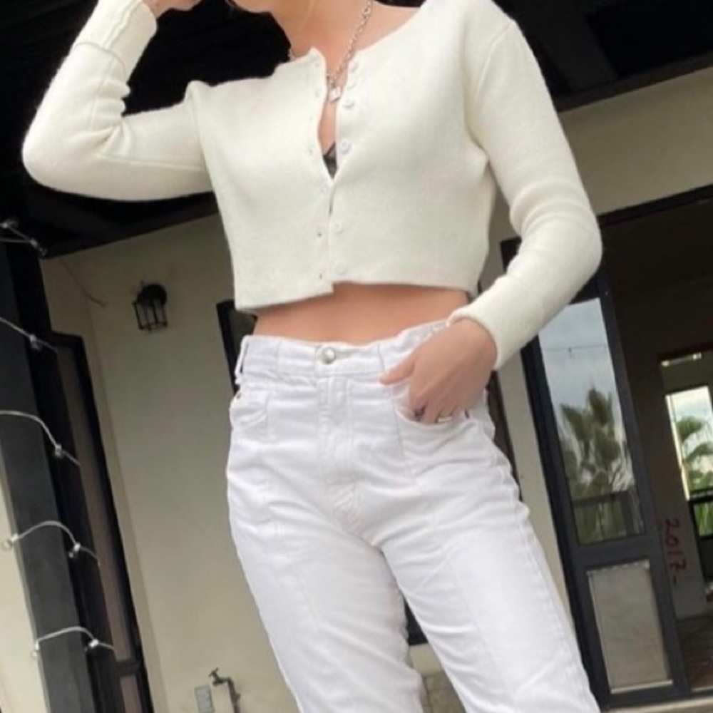 NEW with tags! Edikted Cream-color Cropped Cardigan